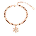 Dubai Nueva Moda Fancy Design Women Gold Bracelet, Hand Chain Girl Bangle Jewelry Lady Rose Gold Bracelet